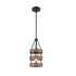 Rustic Kitchen Island Pendant Light Wood Finish